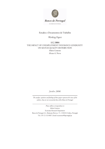 Estudos e Documentos de Trabalho Working Papers 12 | 2006