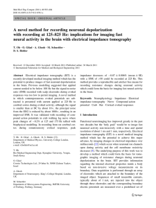 A novel method for recording neuronal depolarization