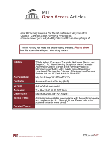 New Directing Groups for Metal-Catalyzed Asymmetric Carbon–Carbon Bond-Forming Processes: