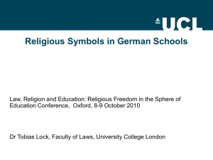 Religious Symbols in German Schools