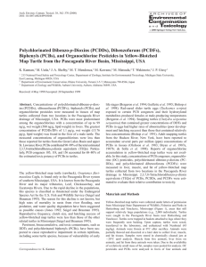 p Biphenyls (PCBs), and Organochlorine Pesticides in Yellow-Blotched