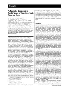 Research Perfluorinated Compounds in