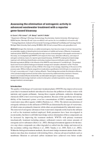 Assessing the elimination of estrogenic activity in gene-based bioassay