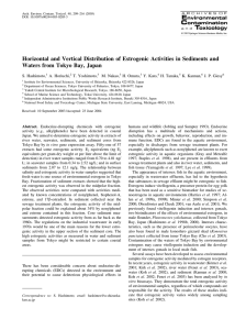 Horizontal and Vertical Distribution of Estrogenic Activities in Sediments and