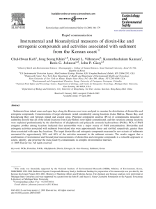 Instrumental and bioanalytical measures of dioxin-like and