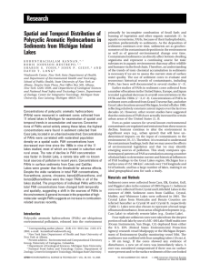 Research Spatial and Temporal Distribution of Polycyclic Aromatic Hydrocarbons in