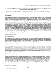 In Vitro Bioassay Determination of Dioxin-Like Activity and Estrogenic Activity... and Biota from Taihu Lake, China