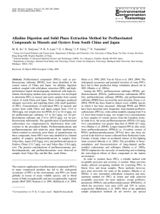 Alkaline Digestion and Solid Phase Extraction Method for Perfluorinated