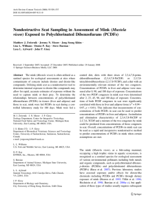 Nondestructive Scat Sampling in Assessment of Mink (Mustela