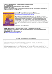This article was downloaded by: [Canadian Research Knowledge Network] On: 8 September 2008