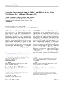 Passerine Exposure to Primarily PCDFs and PCDDs in the River