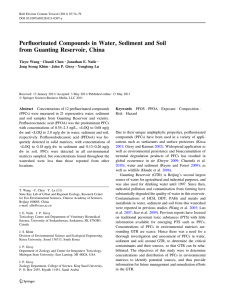 Perfluorinated Compounds in Water, Sediment and Soil from Guanting Reservoir, China