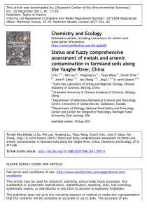 This article was downloaded by: [Research Center of Eco-Environmental Sciences]