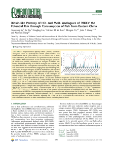’ the Dioxin-like Potency of HO- and MeO- Analogues of PBDEs