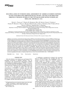 MULTIPLE LINES OF EVIDENCE RISK ASSESSMENT OF AMERICAN ROBINS EXPOSED