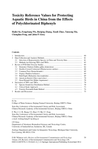 Toxicity Reference Values for Protecting of Polychlorinated Biphenyls