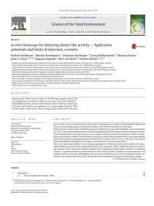— Application In vitro bioassays for detecting dioxin-like activity