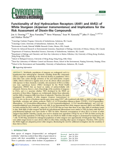 Functionality of Aryl Hydrocarbon Receptors (AhR1 and AhR2) of