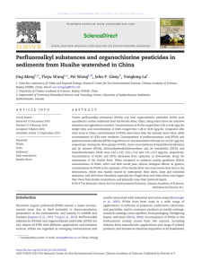Perfluoroalkyl substances and organochlorine pesticides in Meng Wang