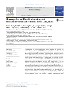 Bioassay-directed identification of organic Xinxin Hu ,