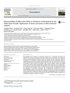 Bioaccessibility of AhR-active PAHs in sediments contaminated by the