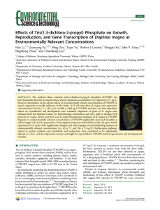 ﬀects of Tris(1,3-dichloro-2-propyl) Phosphate on Growth, E
