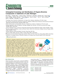 Untargeted Screening and Distribution of Organo-Bromine