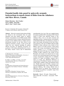 Potential health risks posed by polycyclic aromatic