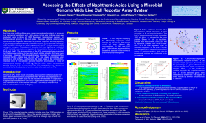 Assessing the Effects of Naphthenic Acids Using a Microbial
