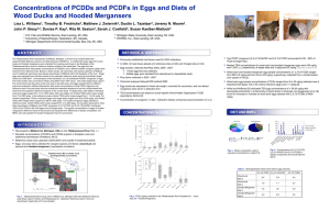 Concentrations of PCDDs and PCDFs in Eggs and Diets of