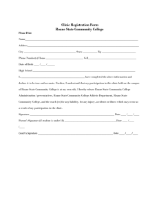 Clinic Registration Form Roane State Community College