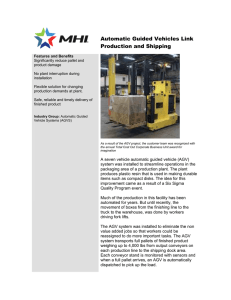 Automatic Guided Vehicles Link Production and Shipping