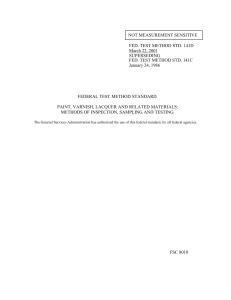 NOT MEASUREMENT SENSITIVE FED. TEST METHOD STD. 141D March 22, 2001 SUPERSEDING