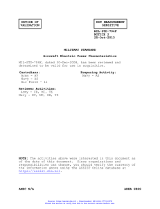 NOTICE OF NOT MEASUREMENT VALIDATION SENSITIVE