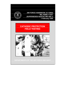 CATHODIC PROTECTION FIELD TESTING