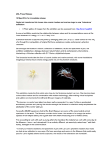 UCL Press Release 12 May 2014, for immediate release ‘Subnature’