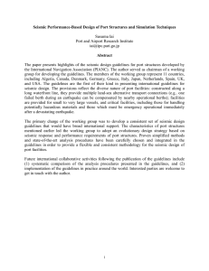 Seismic Performance-Based Design of Port Structures and Simulation Techniques Abstract  Susumu Iai