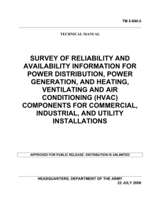 SURVEY OF RELIABILITY AND AVAILABILITY INFORMATION FOR POWER DISTRIBUTION, POWER GENERATION, AND HEATING,