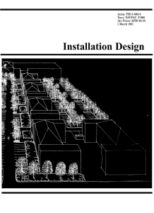 Installation Design Army TM 5-803-5 Navy NAVFAC P-960 Air Force AFM 88-43