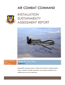 AIR COMBAT COMMAND INSTALLATION SUSTAINABILITY