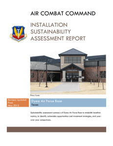 AIR COMBAT COMMAND INSTALLATION SUSTAINABILITY