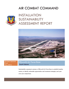 AIR COMBAT COMMAND INSTALLATION SUSTAINABILITY