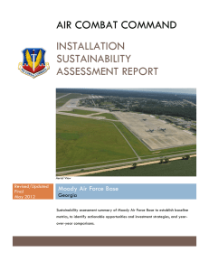 AIR COMBAT COMMAND INSTALLATION SUSTAINABILITY