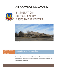 AIR COMBAT COMMAND INSTALLATION SUSTAINABILITY