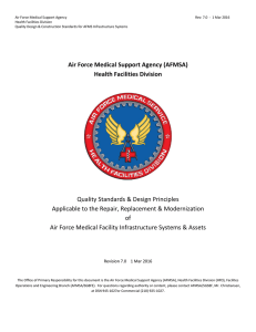 Air Force Medical Support Agency  Health Facilities Division