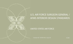 U.S. AIR FORCE SURGEON GENERAL / AFMS INTERIOR DESIGN STANDARDS