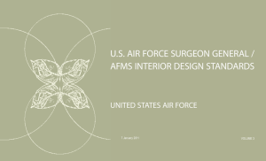 U.S. AIR FORCE SURGEON GENERAL / AFMS INTERIOR DESIGN STANDARDS