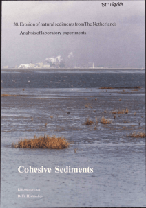 38. Erosion of natural sediments fromThe Netherlands Analysis of laboratory experiments