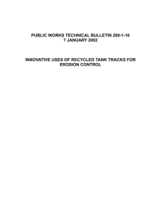 PUBLIC WORKS TECHNICAL BULLETIN 200-1-16 7 JANUARY 2002 EROSION CONTROL
