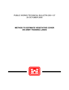 PUBLIC WORKS TECHNICAL BULLETIN 200-1-37 25 OCTOBER 2005 ON ARMY TRAINING LANDS